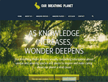 Tablet Screenshot of ourbreathingplanet.com